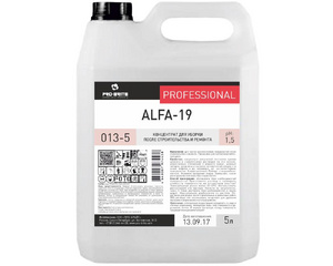 Средство для уборки после строительства и ремонта Pro-Brite Alfa-19 5 л (концентрат)